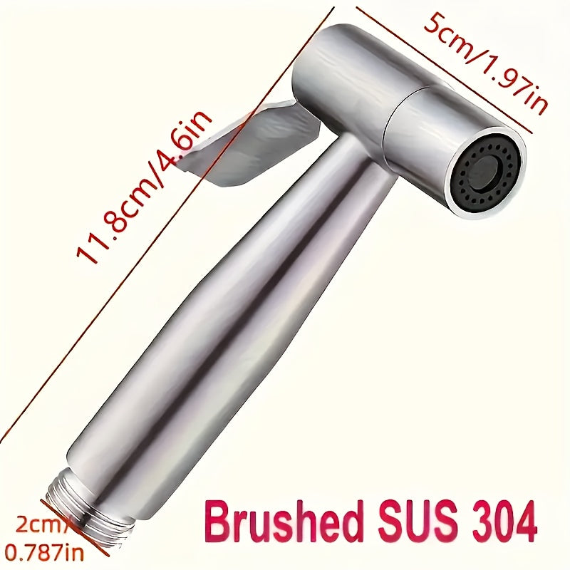 Heavy Duty 360° Swivel Handheld Shower System with 78" Extension Hose & Dual Control Valve - Wall Mount Self-Cleaning Shower Head & Bidet Sprayer, No-Drill Installation (No Drilling Needed) - Metal Bath/Shower Accessories for Shower Use Only