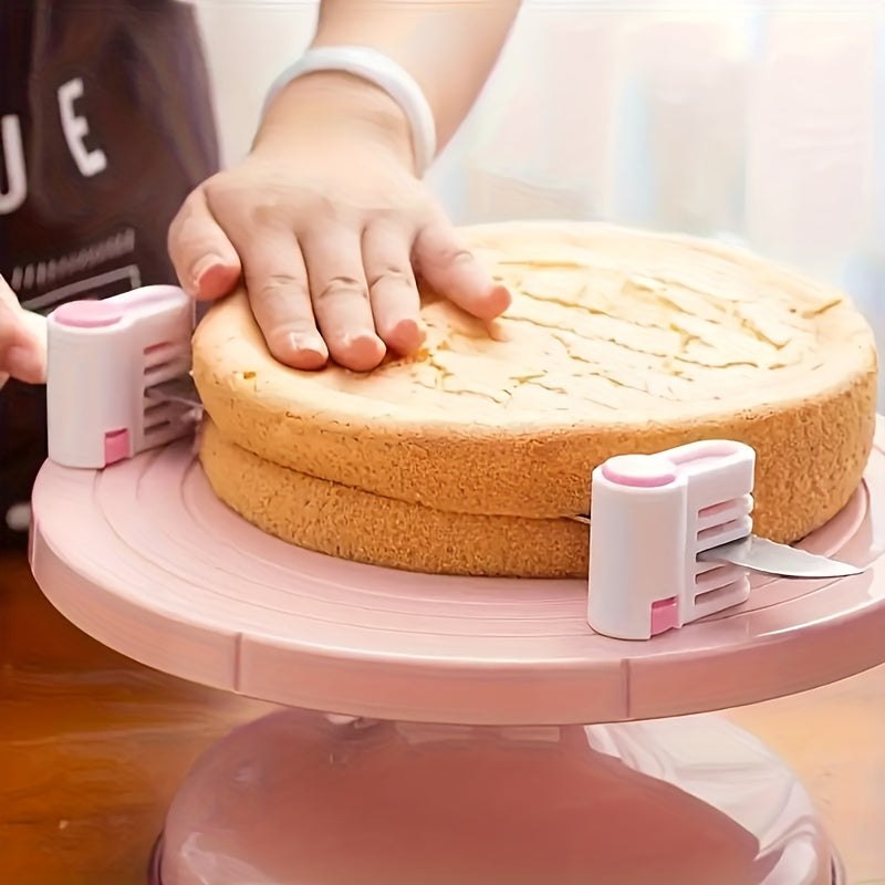 2 Pieces 5-Layer Bread Slicer & Cake Cutter – Creative Kitchen Tool, Baking Tool for Even Slicing of Bread Dough, Pastry, Desserts – 2.09 x 1.81 Inches – For Restaurant / Food Truck / Bakery – Non-Food Contact Cake Cutting Tool