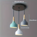 Modern minimalist design, detachable metal lampshade, hardwired rod, suitable for bedroom and dining room areas - includes mounting accessories, E26 base (bulb not included)