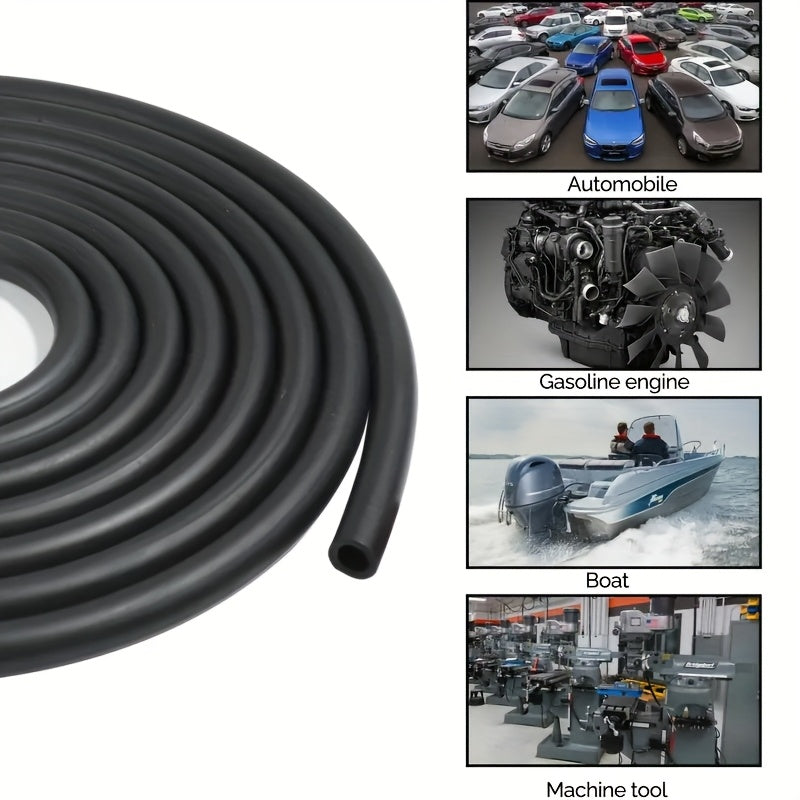 1 Piece Flexible Fuel Hose with 20 ID Hose Clamps - For Auto Parts & Small Engines - Suitable for Fuel Line Repair, Dirt Bikes, etc., Fuel Hose Repair | Flexible Fuel Hose | Durable Fuel Hose