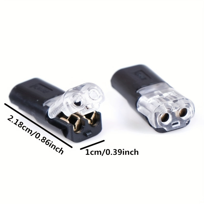 20-Piece H-Type Connector, Solderless Quick Splice Wire Terminals, 2-Wire Butt Connector