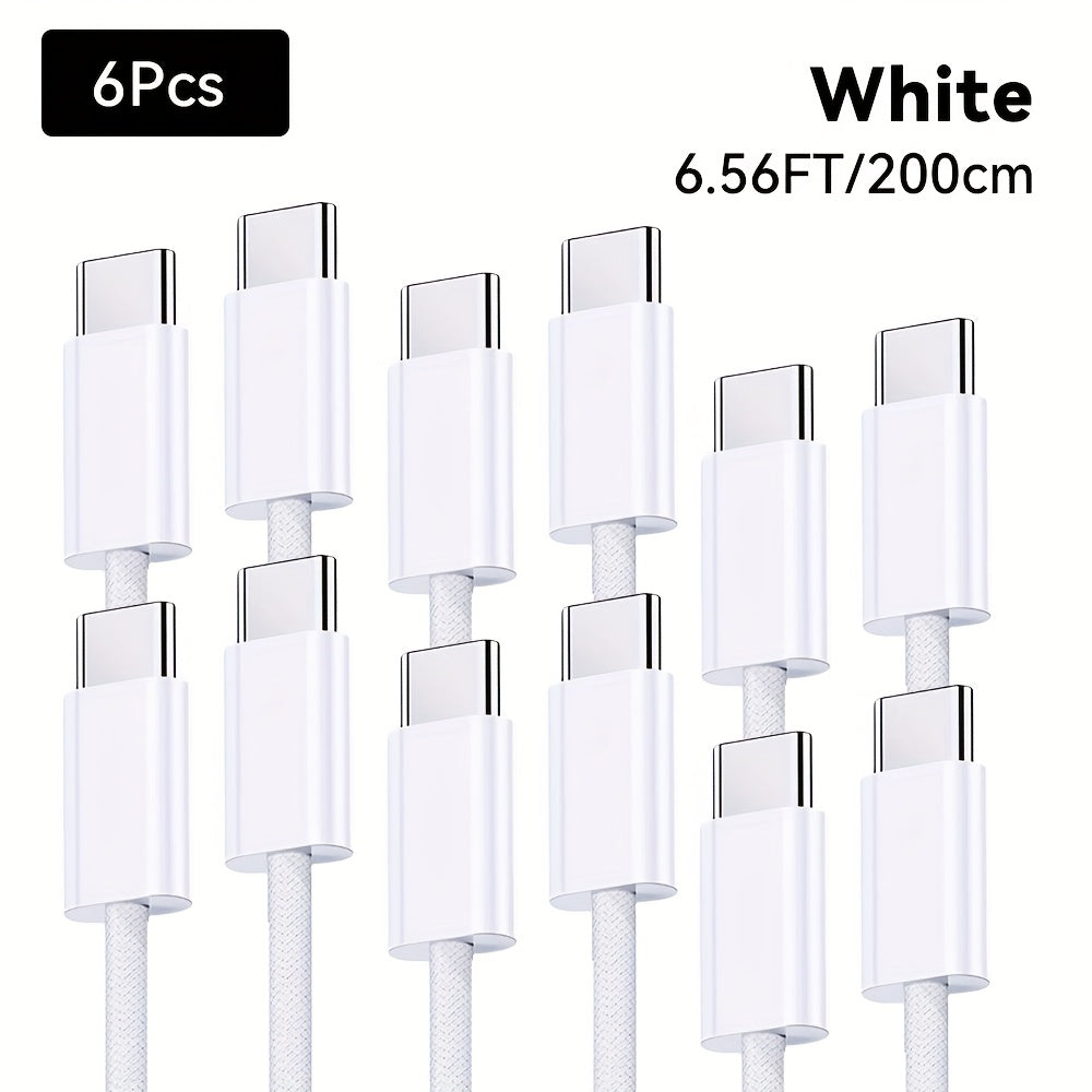 KAXOE 60W Fast Charging Cable Data Cable, Type-C USB To C PD Fast Charging Data Cable For IPhone 15 16 Series, For Samsung L Series Fast Charging Phone Tablet Length Data Cable