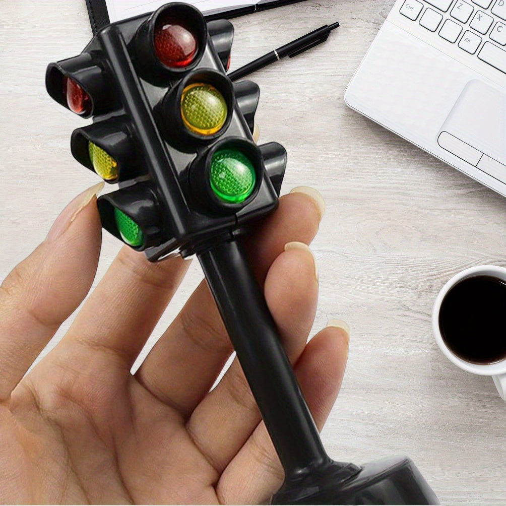 1Pcs Realistic Traffic Light Model, Plastic Material No Power Needed, Ideal for Car Decor Home Decoration Party Supplies, Perfect Birthday Gift, Durable Plastic Fun Accessory
