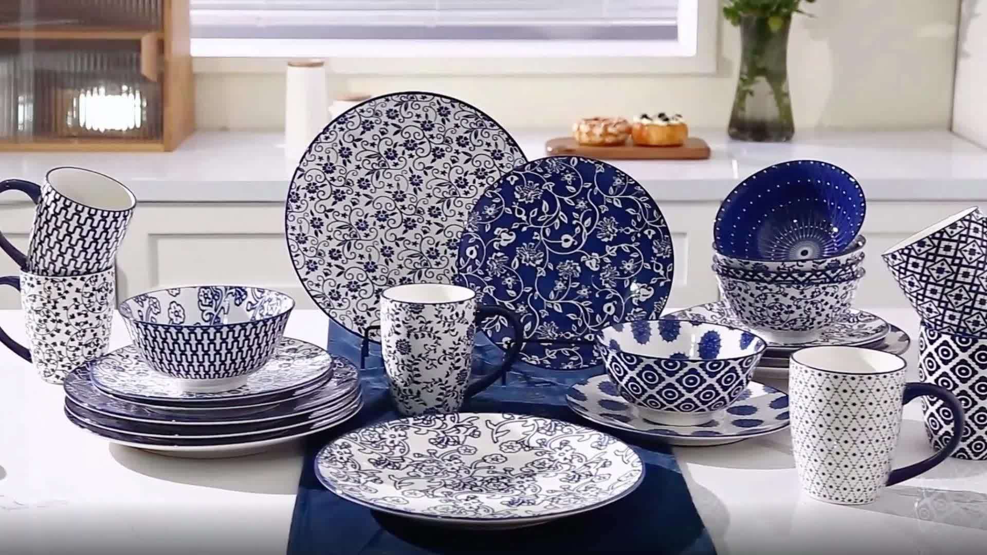 Four-Piece Ceramic Pasta Bowl Set, 32oz Porcelain Serving Soup & Cereal Bowl, 8.5-Inch Wide Shallow Salad Dinner Bowl – Microwave, Dishwasher & Oven Safe – Perfect for Valentine‘s Day, Christmas, Parties, Weddings