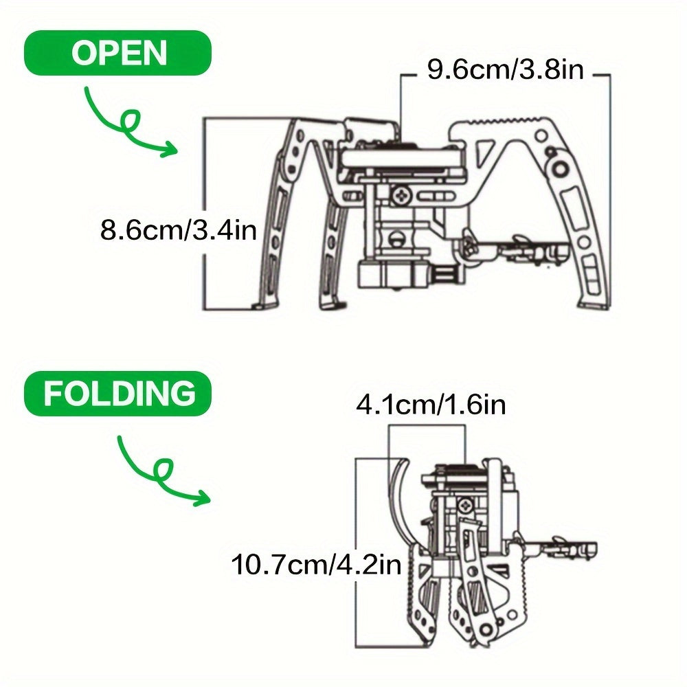 High-Performance Camping Alpine Stove - High-Strength Lightweight Design, Compact Foldable for Easy Portability, High Heat Output & Wind Resistance, Especially Suitable for High Altitudes - Universal Outdoor Stove for Picnic