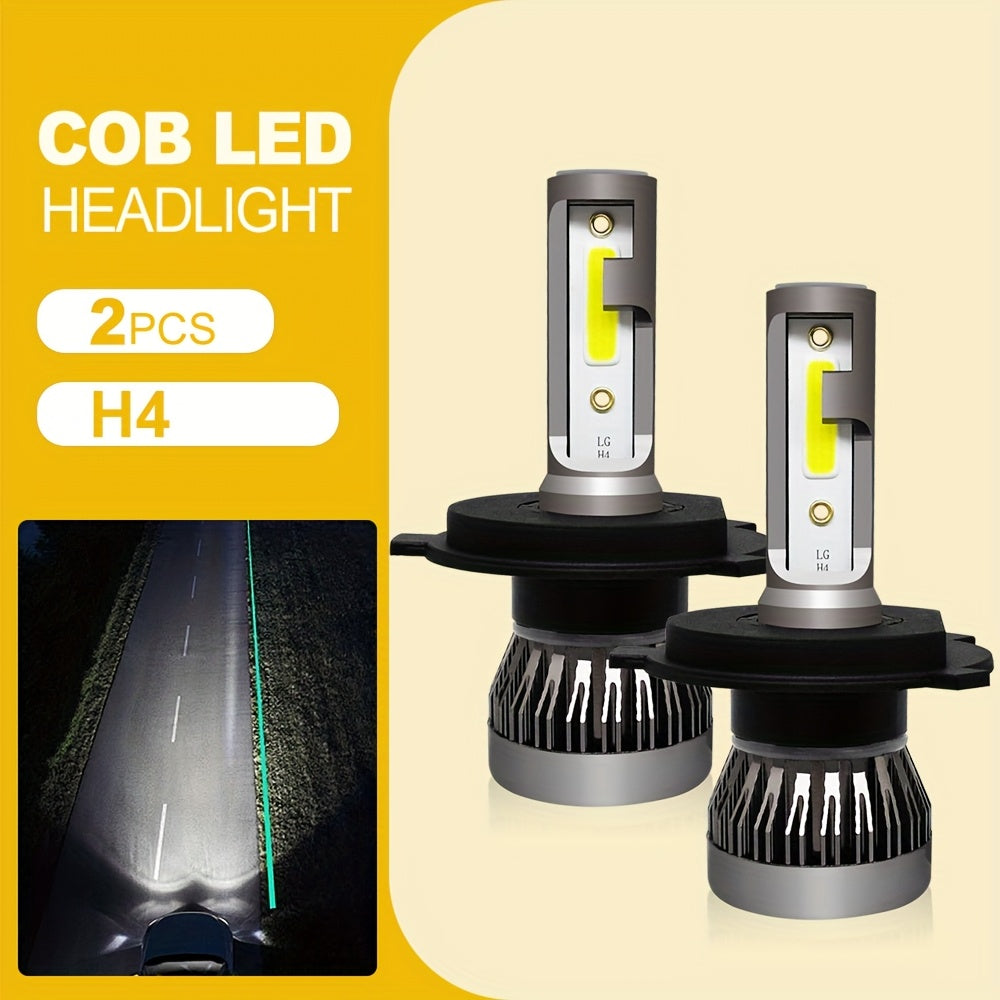 CROSSPASSION 2-Pack 9005 HB3 9006 HB4 H1 H4 H7 H11 Headlight and High Beam COB LED Headlights, 230W High Power 6500K Pure White Light, Integrated Driver, 1:1 Mini Size, Easy to Install, No Battery Included