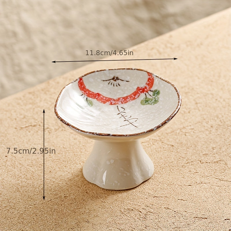 1pc Pedestal Bowl, Tall Fruit Bowl Multi-Purpose, Snack Dish, Appetizer Plate/ Fr: 1pc Bol sur pied, Coupe à fruits sur pied polyvalente, Plat à apéritif, Plat à snacks