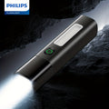 Philips Rechargeable High-Lumen Flashlight with COB Sidelight / Adjustable Beam Focus / Compact & Portable Design / Extended Battery Life / Ideal for Home Emergencies, Outdoor Camping & Adventures