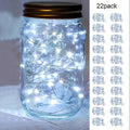 22件童话灯电池驱动串珠灯-7英尺20颗LED迷你星光灯，萤火虫星空DIY卧室装饰，适合婚礼、派对、节日、圣诞（闪烁）