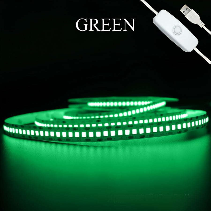 USB LED灯带有开关，柔软光带用于厨房房间楼梯照明