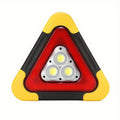 1pc Portable Solar Triangle Warning Light, Super Bright LED Traffic Safety Signal, High-Intensity COB, USB Rechargeable, Multi-Purpose Emergency Beacon, High Visibility for Accidents & Roadside Repairs (Built-in Battery)