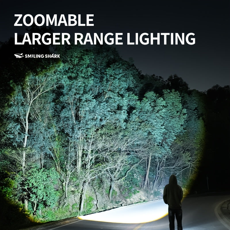 New Rechargeable UV Flashlight XPE LED Zoom Torch White Purple Dual Light 5 Modes Scorpion Fluorescent Detection Light High Power Flashlight for Night Lighting