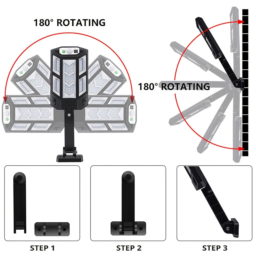 1/2/4 Pack 43LED Solar Street Light with Remote Control