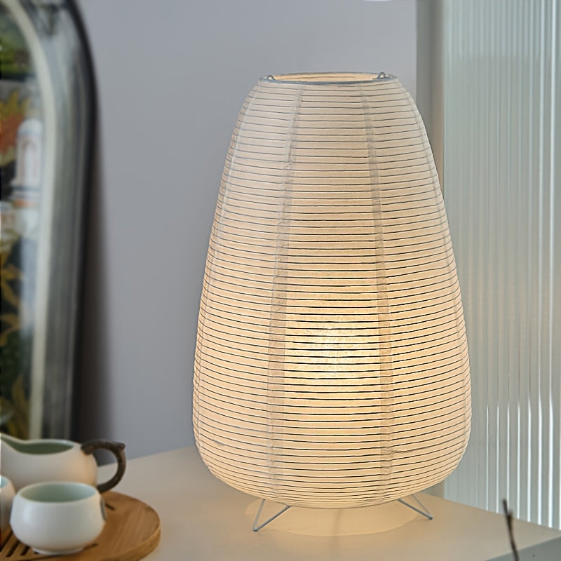 1PC paper art desk lamp, USB table lamp, home lighting decorative table lamp, warm romantic and stylish night lighting ambiance, vintage fashion versatile, rice paper material and iron art stand material, suitable for home lighting decoration