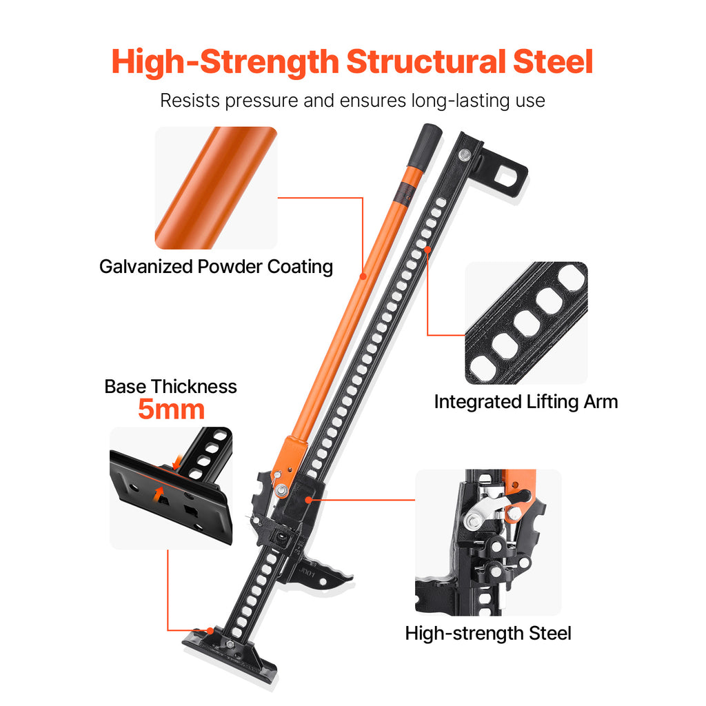 VEVOR 34”/36“/42” Off Road Farm Jack Hoist 7000 Lbs High Lift High Horsepower Tractor Vehicle Winch