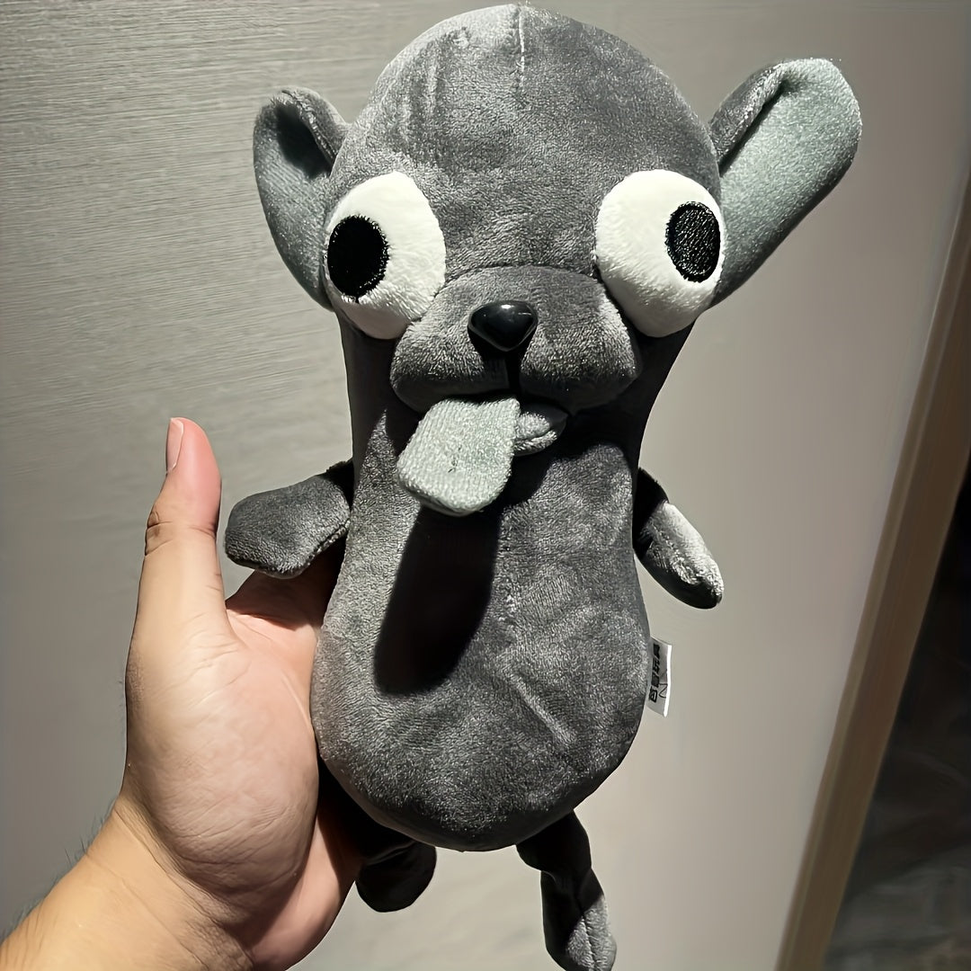 狗狗啃咬毛绒玩具 - Chihuahua设计，柔软蓬松，带大眼睛和蓬松的耳朵，适合所有品种的可爱狗狗，耐用的填充动物，送给爱狗人的礼物，狗狗毛绒玩具，舒适的宠物配件，俏皮的设计，高级毛绒材料，送给狗狗的圣诞礼物