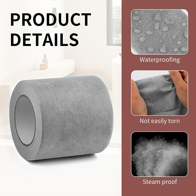 瓷砖防水胶带，专为浴室、淋浴间和蒸汽房设计，采用厚型聚乙烯布制的分离膜