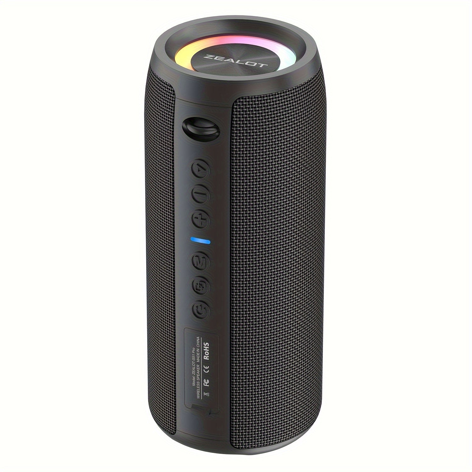 ZEALOT S51 Pro 40W 无线音箱，便携式重低音炮，适合户外使用，无线音响系统，双设备配对，16 小时响亮立体声播放时间，带强劲低音。包含充电和 Aux 电缆，兼容手机、平板电脑