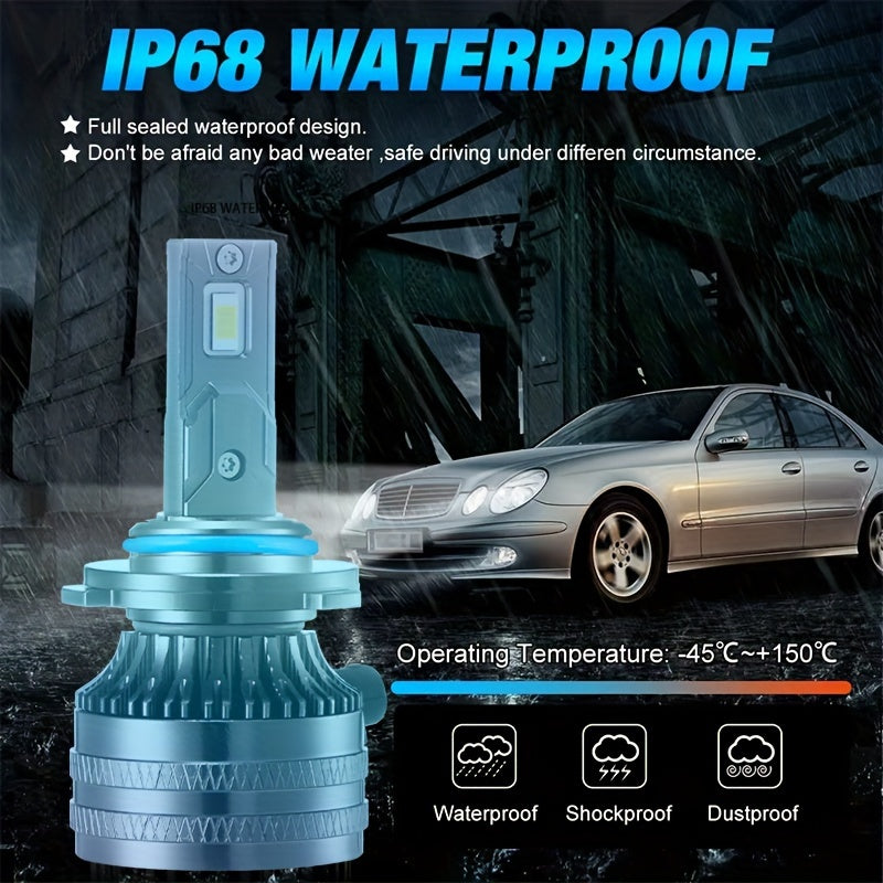 2Pcs H1 LED H7 H4 LED H11 HB3 9005 HB4 9006 9012 HIR2 Bulbs Car Headlights 30000 Lumens 350W Auto Front Light 12V 6500K