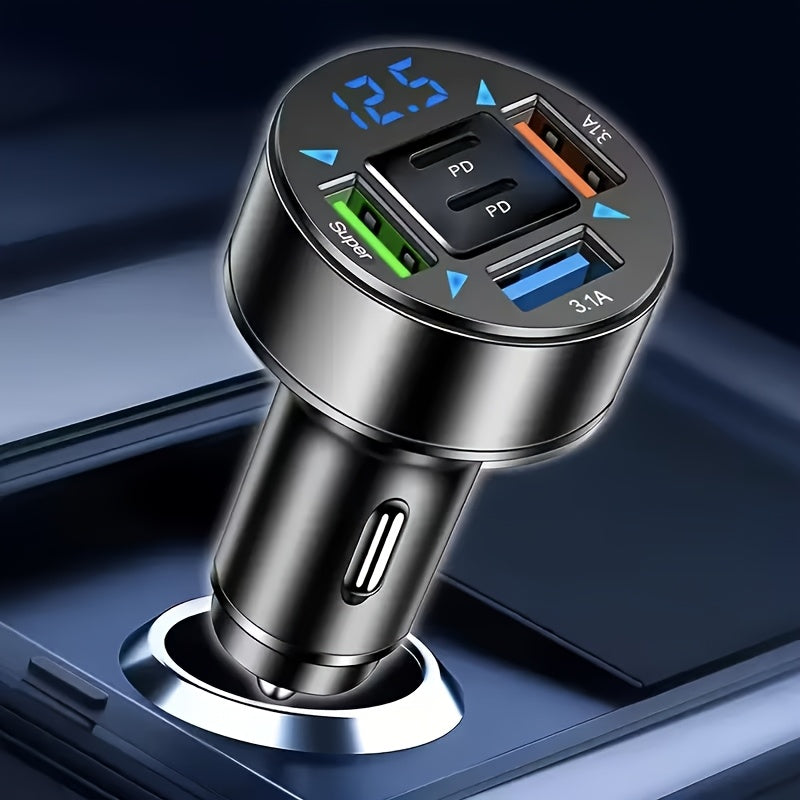 5-Port 36W USB C Car Charger with PD Fast Charging | Compatible with iPhone 12/13/14 Pro, Samsung, Xiaomi 11 - Perfect Holiday Gift
