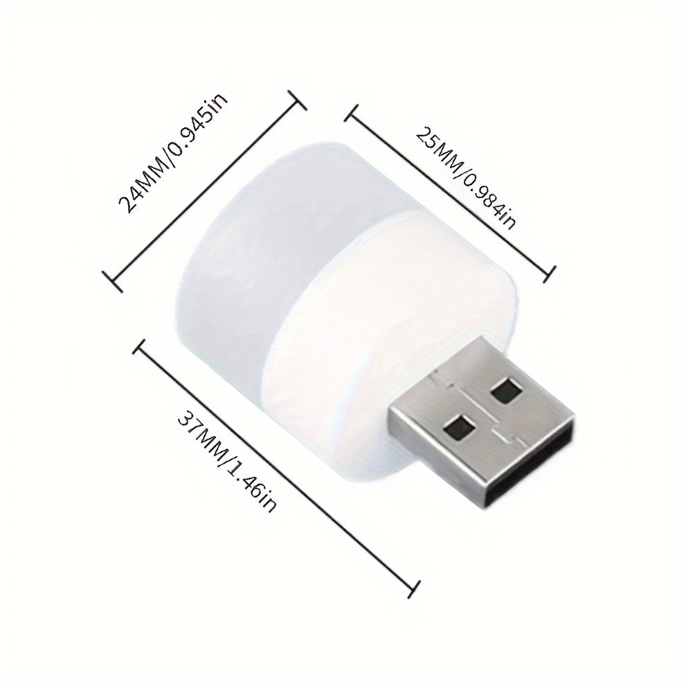 USB night light, compact LED bulb, portable mini lighting, ambient lighting, decorative light, mini USB light suitable for car, bedroom, bathroom, hallway