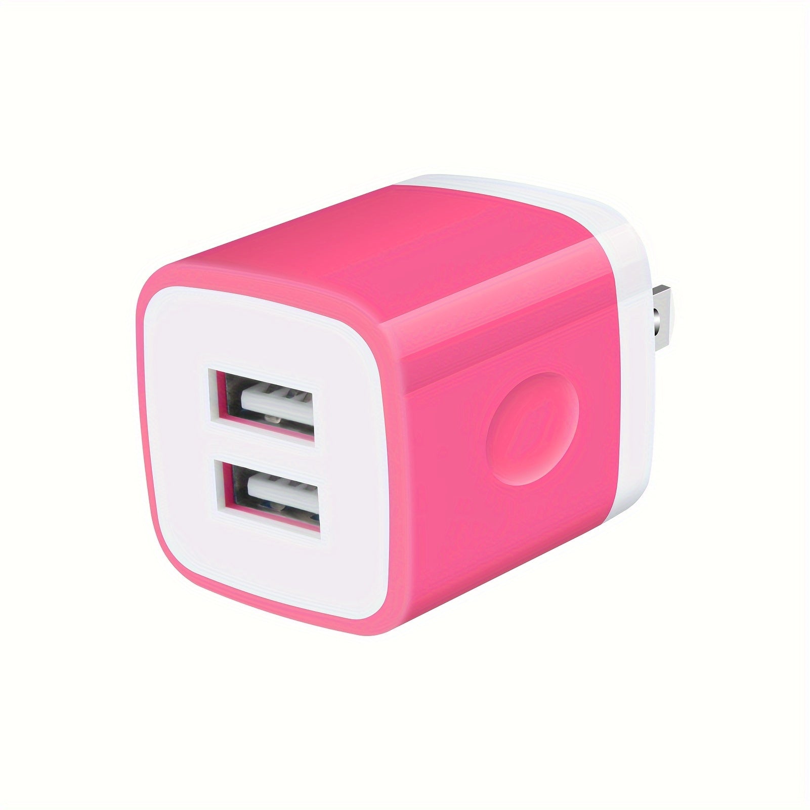 1pc USB Wall Charger, Charger Adapter, 2.1A/10W Dual Port Fast Charging Plug Box, Suitable for iPhone 15 14 13 12 11 Pro Max 10 SE X 8 7 Plus Samsung Power Block Fast Charging Box