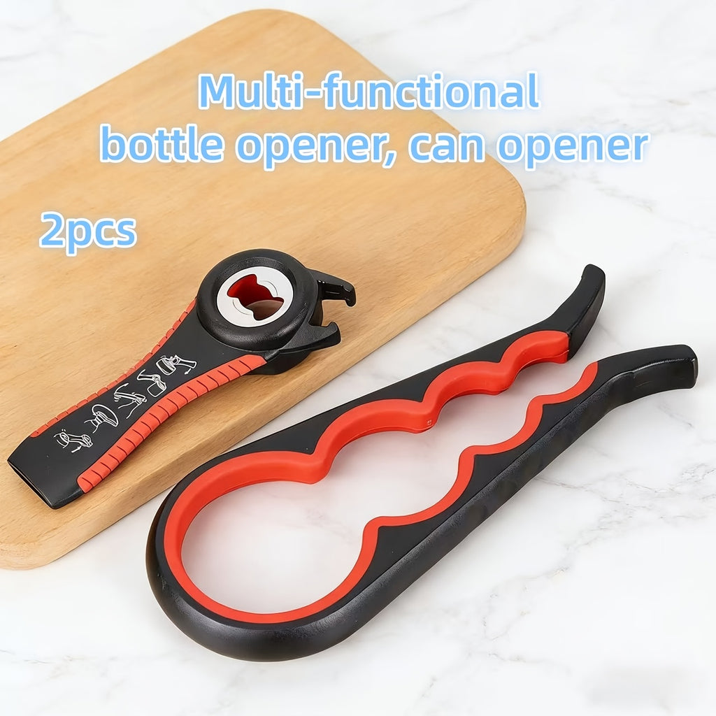 9-in-1 Multifunctional Bottle Opener Set – Ergonomic Non-Slip Rubber Grip Can Opener Kit, Effort-Saving Lid Opener Tool Designed for Weak Hands, Seniors & Arthritis Sufferers