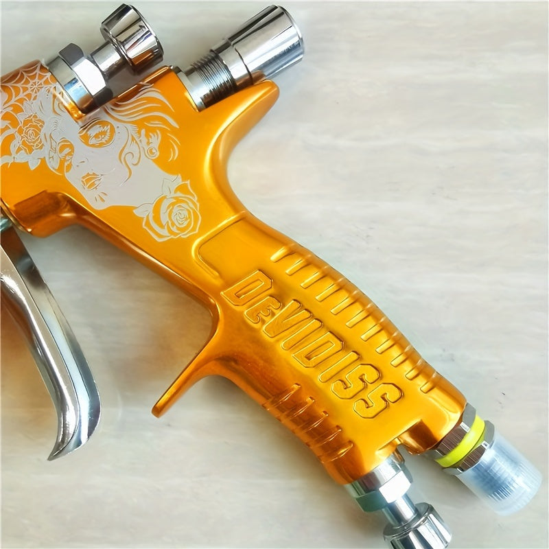 Professional Auto Body Paint Spray Gun Set - HVLP Gravity Feed, TE20 Lite Suitable for All Vehicles, 1.3mm Nozzle, 20.29oz Cup - Ideal Topcoat & Touch-Up Tool