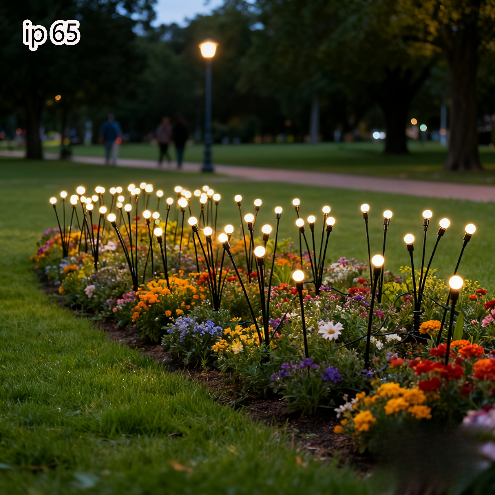 10 Pack Solar Firefly Lawn Light, LED Wind-Driven Ground Insert Decoration for Garden Outdoor Paths and Grassland Lighting, Home Courtyard Ambient Lighting, Solar Spotlight for Plants, Solar Garden Lighting