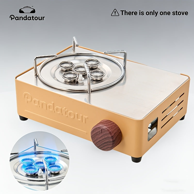 Portable Propane Stove, Small Camping Cooker, Flame Control, Easy to Carry, Ideal for Outdoor Cooking, Picnic, BBQ, Travel