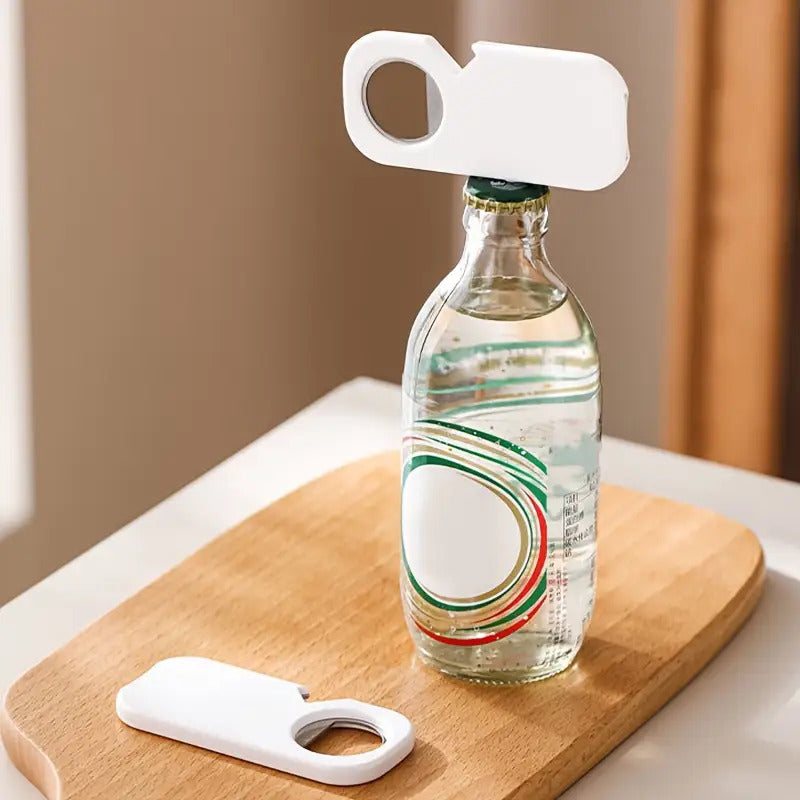 Magnetic Bottle Opener, Can Opener & Tab Opener – 3-in-1 Multi-Function Home Opener for Beer, Beverage Cans & Pull-Tab Cans