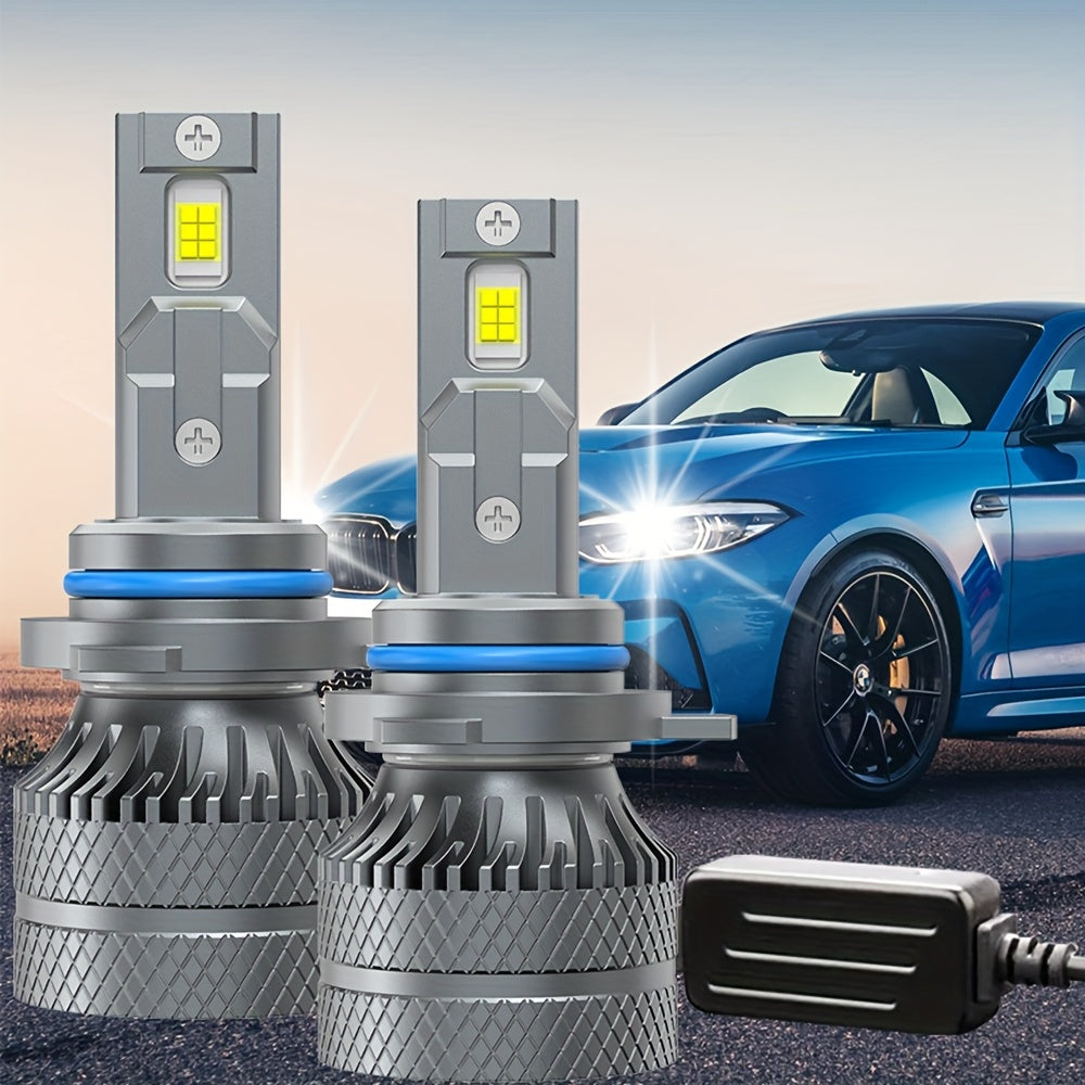 2PCS H7 H4 H11 LED Headlight H1 9005 HB3 9006 HB4 9012 HIR2 Bulbs Canbus LED Car Headlight 30000LM Mini Car LED Light Super Bright, Error-Free, High/Low Beam