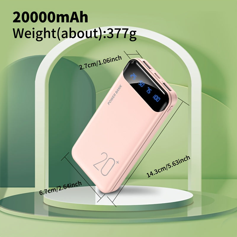 A Portable Power Bank with a Large Capacity of 10000/20000Mah, Suitable for Iphones, Android Devices, Tablets, Headphones, And Other Electronics. It Features Dual USB Outputs And Makes a Great Gift for Birthdays Or Christmas