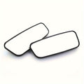 2PCS Rectangle Blind Spot Mirrors Universal Fit for All Vehicle Models, Flat Wide-Angle Adjustable Side Rearview Mirrors, Front Mount, Left Side Installation