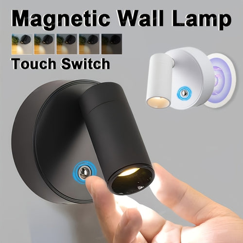 1PC 360° Rotatable Black &amp; White Spotlights — Ideal for Kitchen Island, Entryway, Hallway &amp; Corridor Lighting, Bedside Lamp, Home Decor, Christmas Decoration New Arrival, Can Be Used as Wall Lamp.