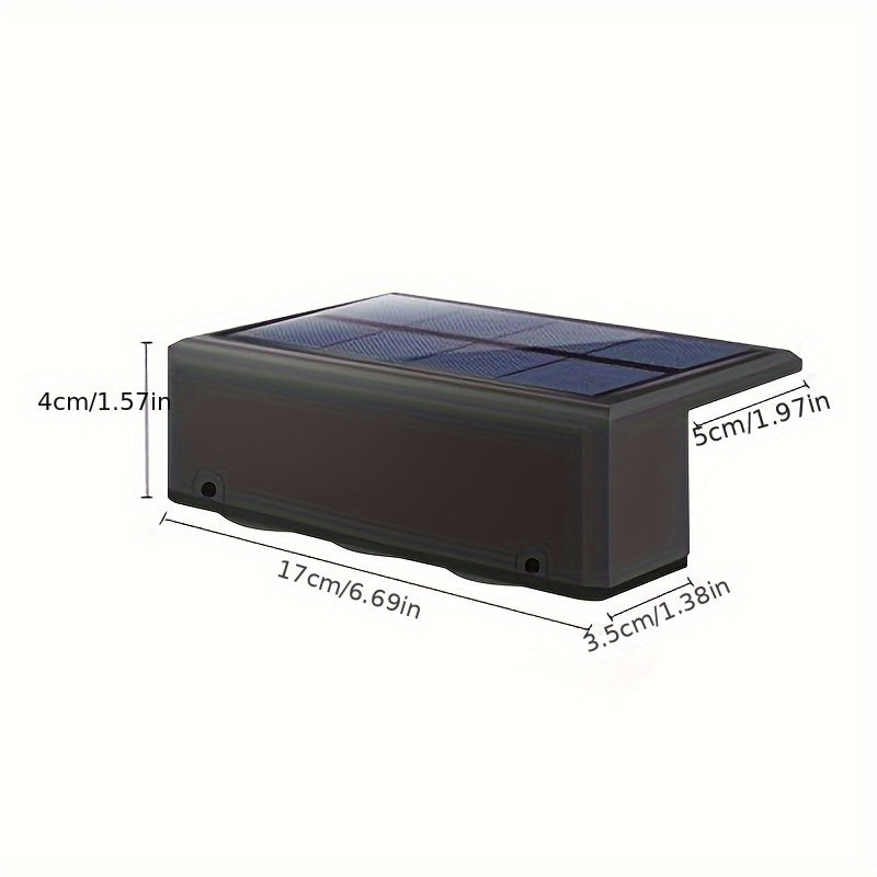Outdoor Wall Light Solar Charging Landscape Light Wall Washer Light Villa Garden Community Wall Hanging Lamp Decorative Beautiful Light, Suitable for Villa, Courtyard Wall, White Light and Warm Light Freely Adjustable