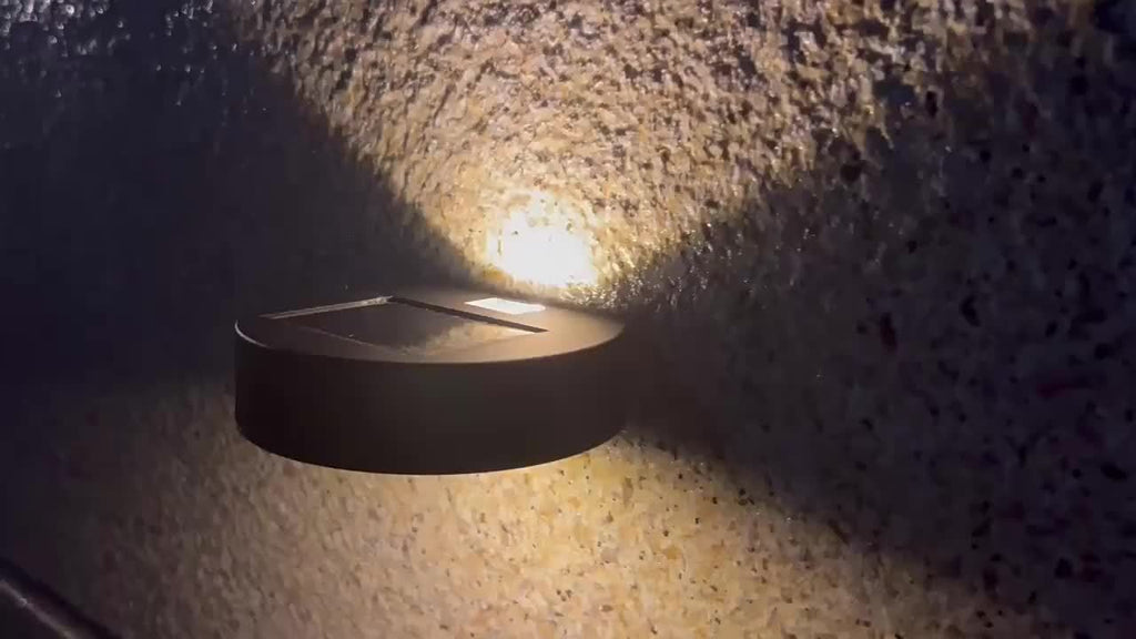 KEWEN New Solar Round Wall Light, Simple and Easy-to-Use Design, Equipped with LED Smart Sensor Light Control Function, Providing You with an Intelligent Lighting Experience.
