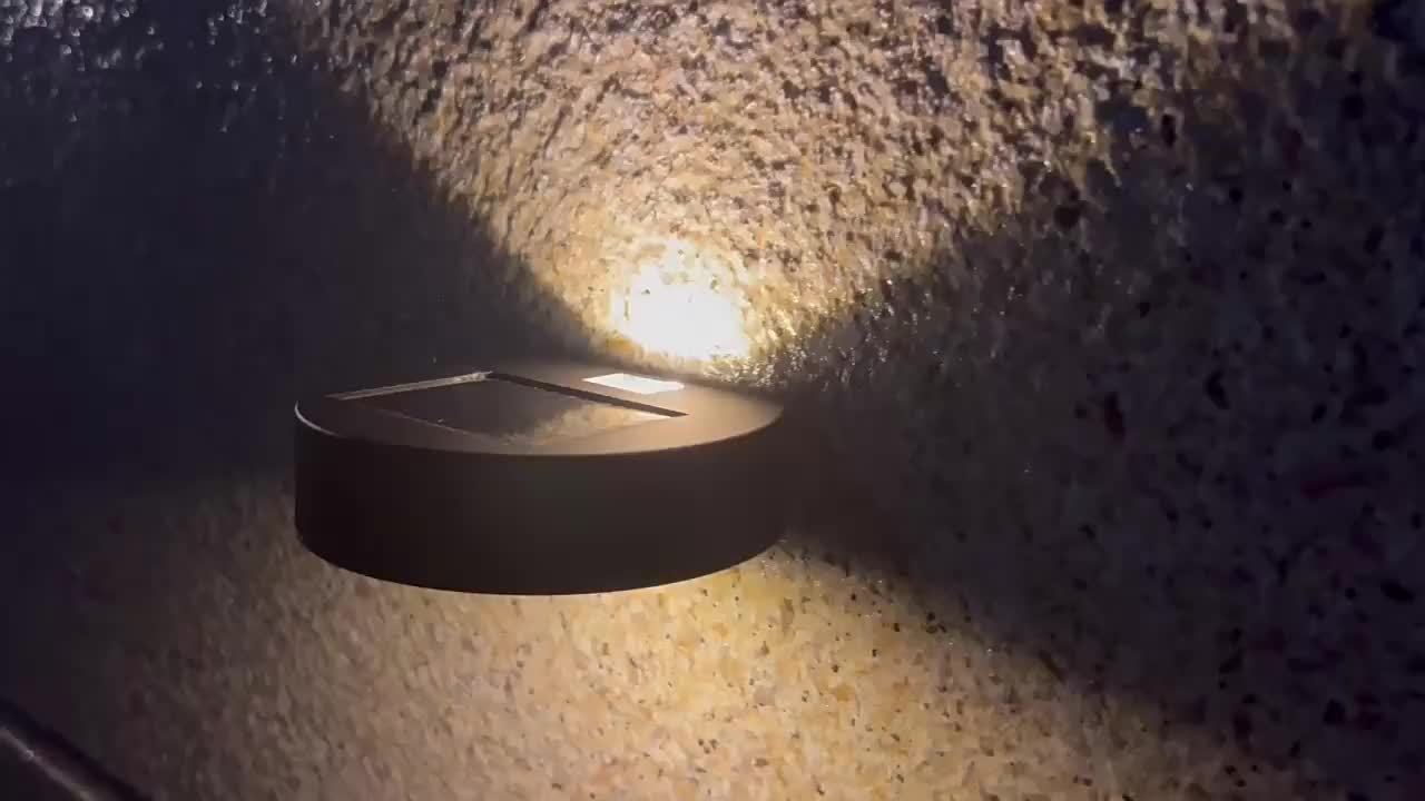 KEWEN New Solar Round Wall Light, Simple and Easy-to-Use Design, Equipped with LED Smart Sensor Light Control Function, Providing You with an Intelligent Lighting Experience.