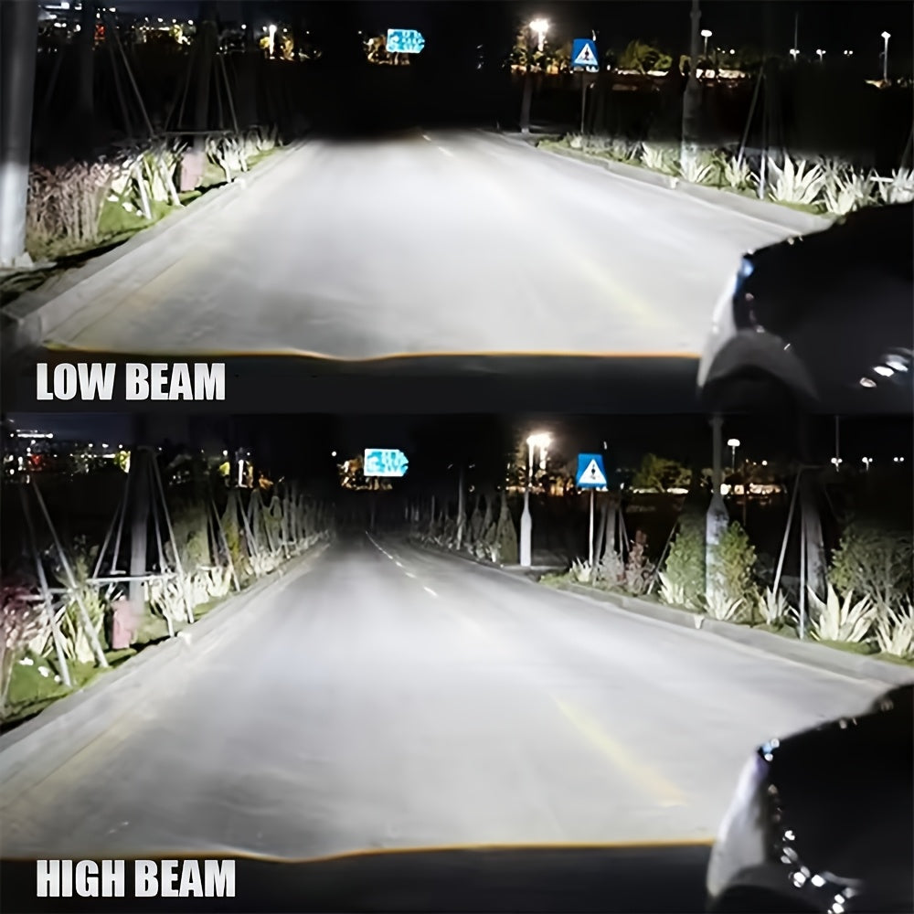 2-Pack H1 H4 H7 H11 9005 9006 9012 LED Car Headlights, 9570 CSP Chip White Light Technology, 56500 Lumens (340W) Brightness, High/Low Beam Integrated, Fast Heat Dissipation, Suitable for Various Environments, Plug-and-Play