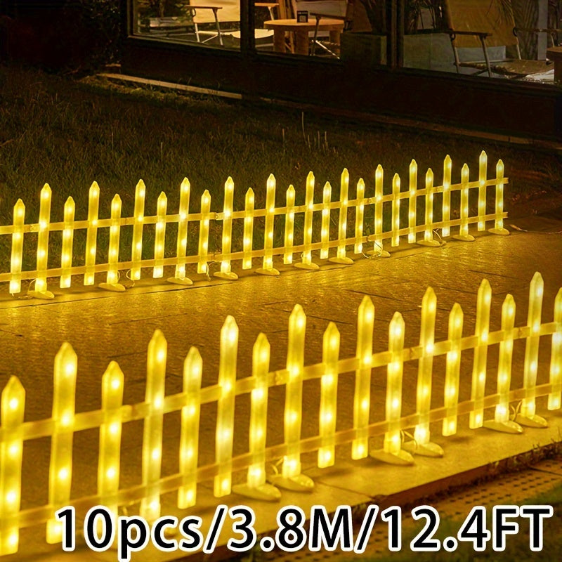Solar Light, Courtyard Lawn Light, 5/8/10 Pack, Halloween Atmosphere Fence Light, 20 Flicker Modes, Solar 3600mAh Lithium Battery, Color/Warm Color Outdoor IP65 Waterproof, Clearance Sale