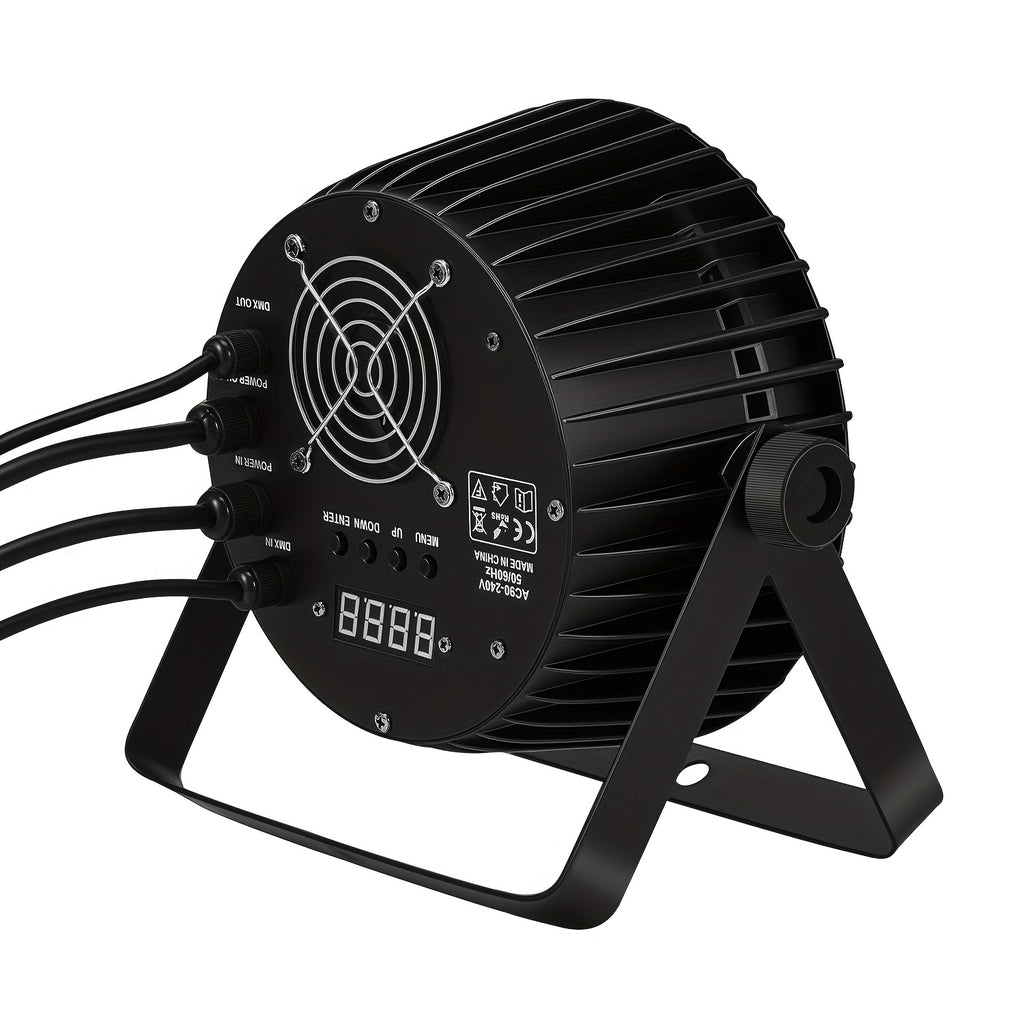 LED 18X10W RGBW 4-in-1 Par light 180W, with remote control, stage light, LED lighting, ambiance light, effect light, supports DMX512 signal transmission, suitable for DJ, disco, KTV, wedding parties, group broadcasts