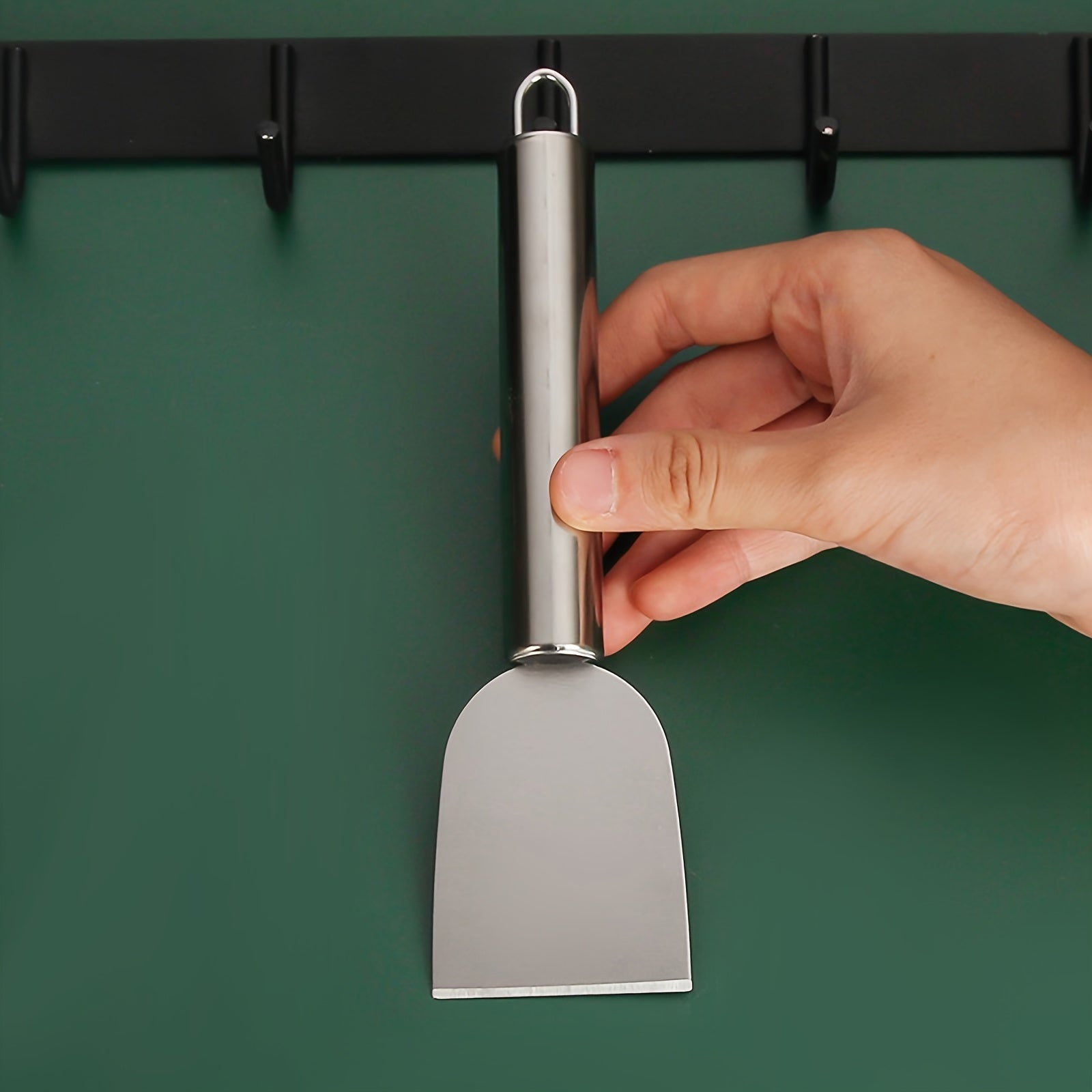 One Heavy-Duty Metal Scraper - Multi-Purpose Kitchen Cleaning Tool, Stubborn Stain & Frost Removal Scraper, Ideal for Fridge, Stove & Floor Cleaning