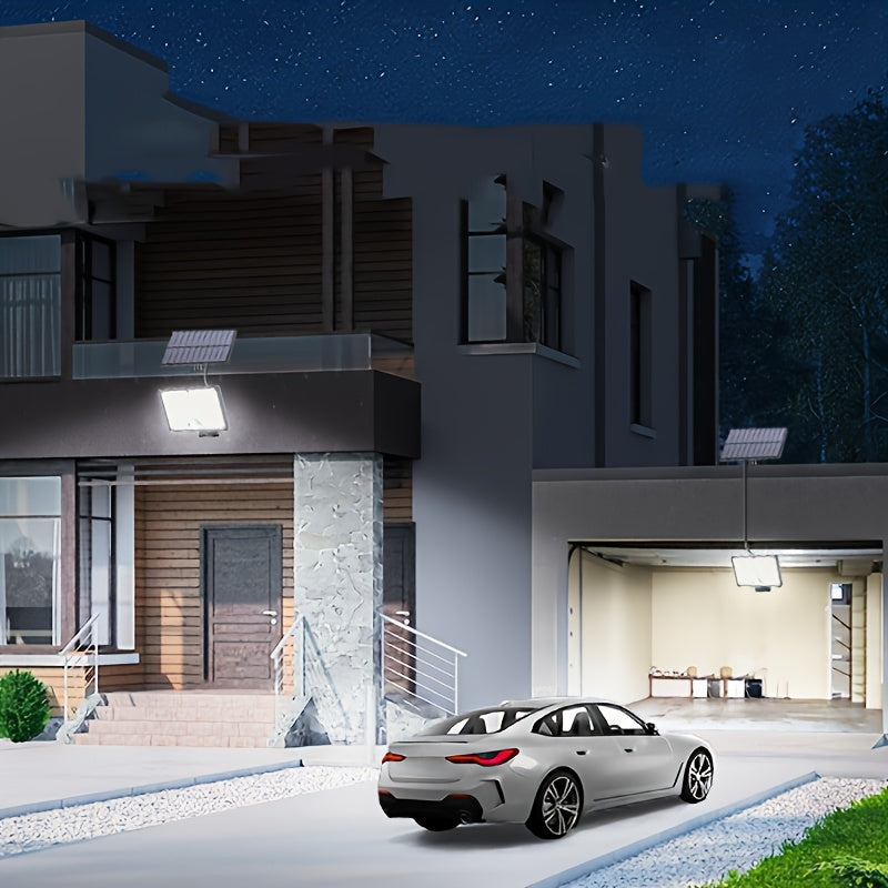 1 Pack 400 LED Outdoor Solar Light, Courtyard Wall Light with Sensor, Solar Street Light, IP65 Protection Rating, Automatic Dusk-to-Dawn Illumination, Perfect for Home Garden Pathway Lighting, No Wiring Needed, Energy Saving & Eco-Friendly