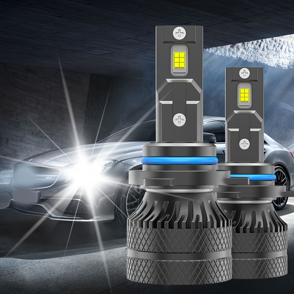 2 Pcs LED Car Headlight Bulbs - 28690 Lumens, 180W High Power, 6500K Super Bright Cool White Light, Compatible with H4 H1 H8/H9 9005/HB3 9006/HB4 9012/HIR2, No Battery Needed, Car Headlight Bulbs, Vehicle Lighting