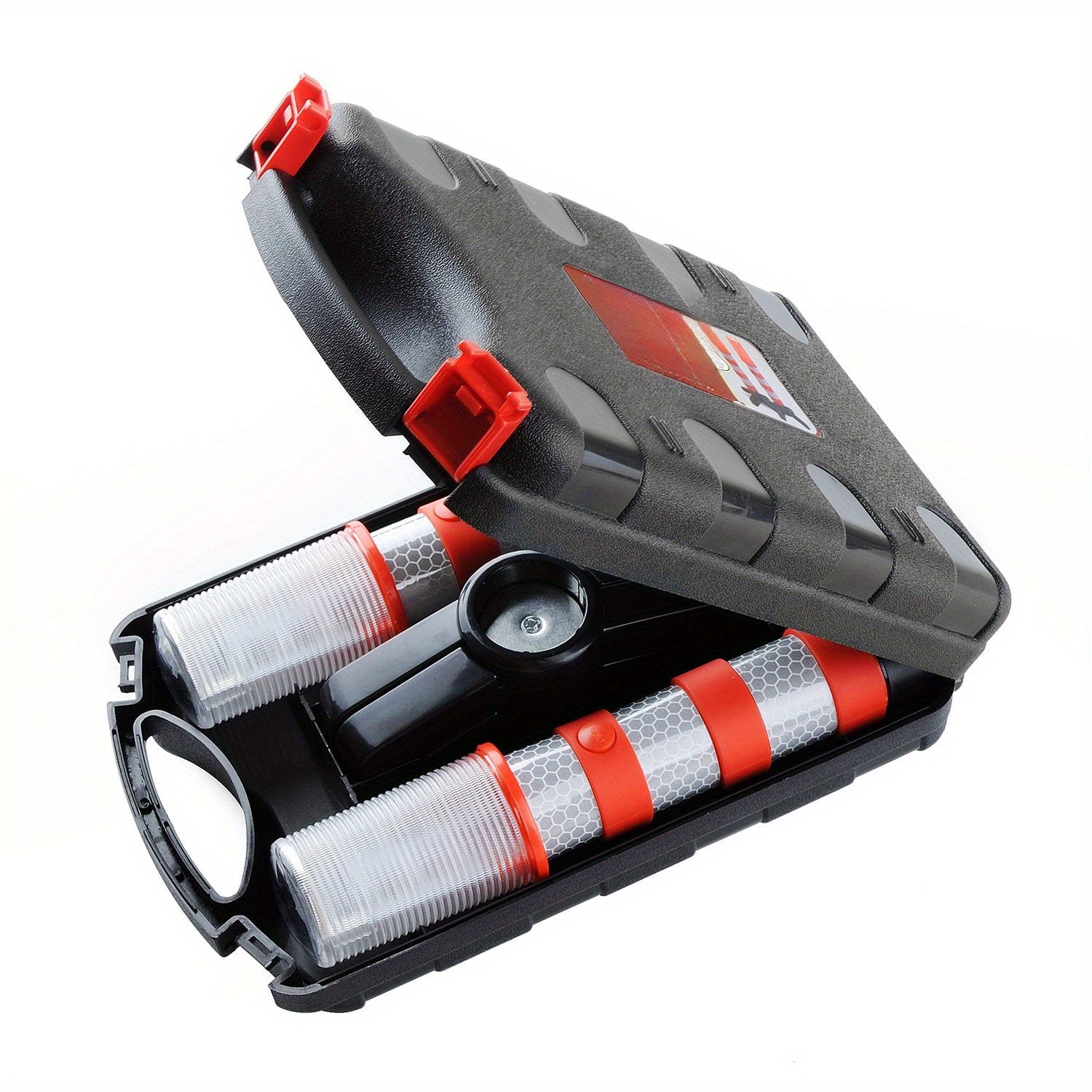 2Pcs Vehicle LED Red Light Set, Magnetic Base, Detachable Bracket & Durable Storage Box, Ideal for Cars, Boats and Trucks, Perfect for Lighting Dark Areas, Battery-Free
