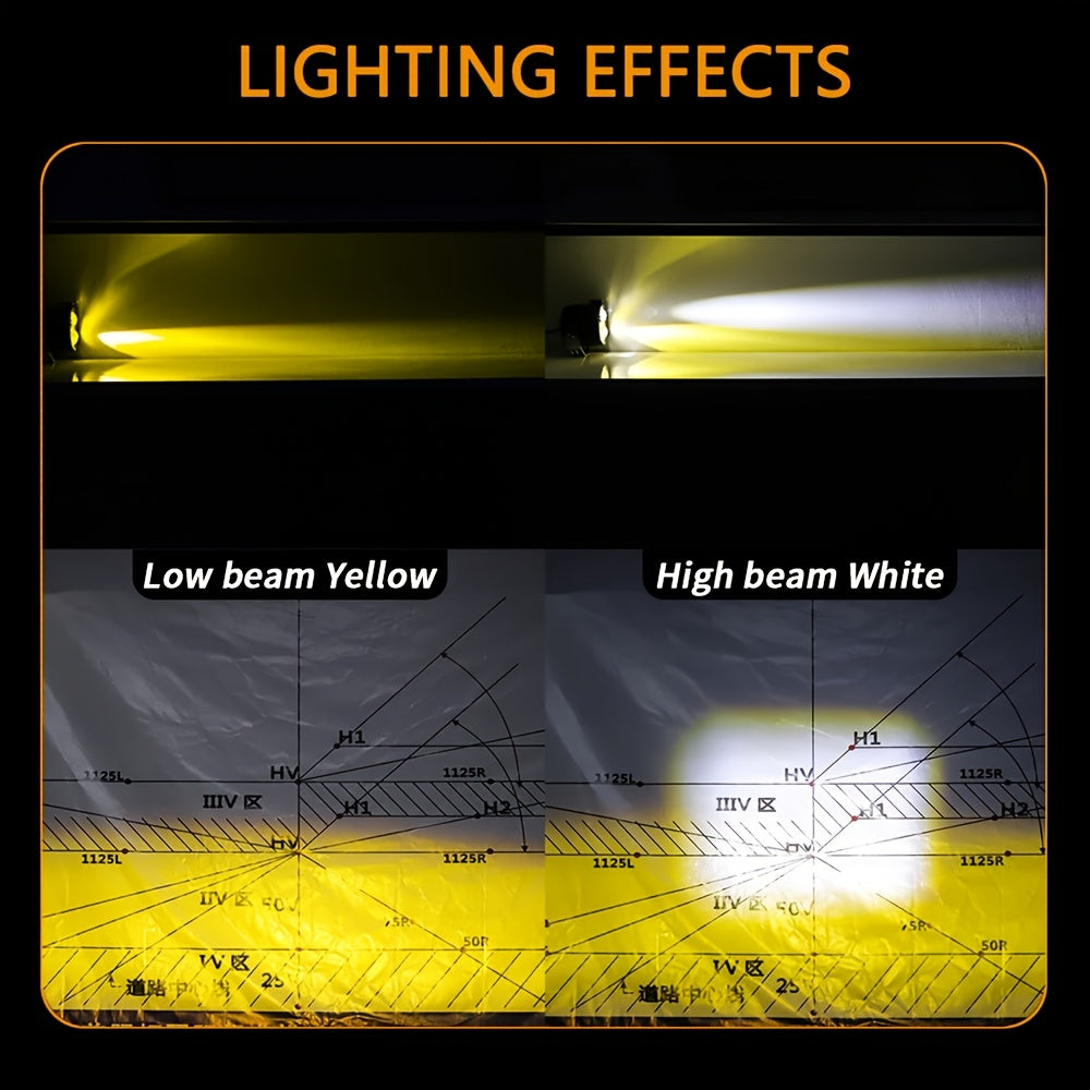 Ultra-Long Range Laser Headlight - Fog-Penetrating Work Light, for Trucks and Motorcycles