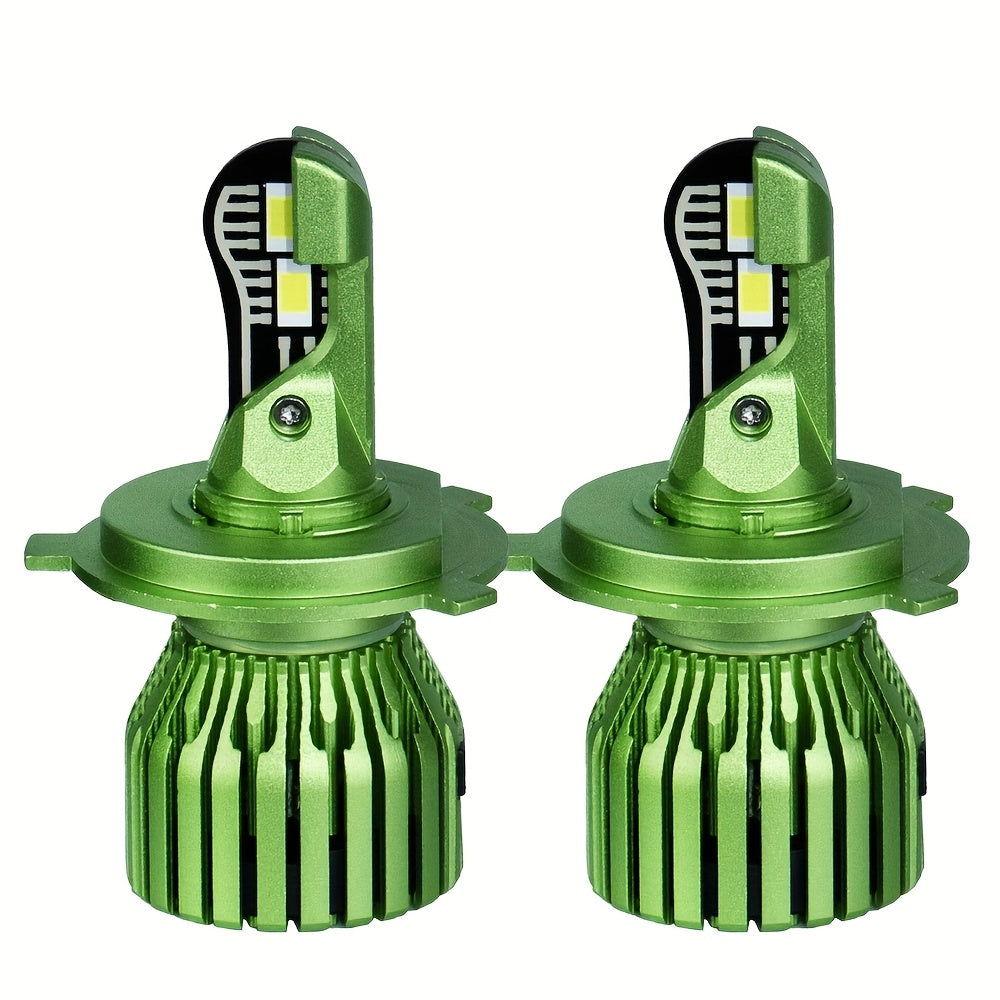 2-Pack H1 H4 H7 H11 9005 9006 LED Headlights, Super Bright White 6000K Hi/Lo Integrated Lighting 900% High Brightness 30000LM 200W Mini Car LED Light 1:1 Mini Size Super Bright, No Battery Included