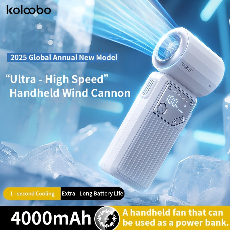 This Is a Compact 2-In-1 Handheld Fan And Power Bank with a Capacity of 4000Mah, Capable of Phones Once. It Features a Quiet Yet Powerful Airflow, Is USB Rechargeable, And Includes an LED Display. It'S an Essential Item for Summer