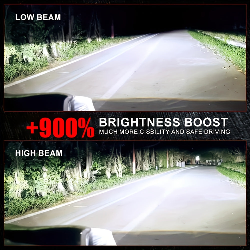 2Pcs H11 LED Headlight Bulbs. H11 Super Bright LED Headlight Bulbs, 380W High Power, 7500K Color Temperature. Compatible with H1, H4, H7, H11 Sockets. Improves Night Driving Safety. 900% Brightness Increase, Compatible with 9005 HB4