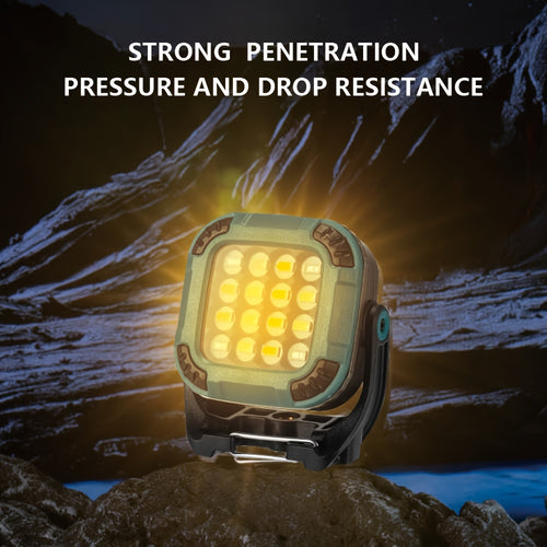 1PC Rechargeable EDC Flashlight, Ultra-Portable Mini COB Work Light with Magnetic Base, 18 Modes Handheld Lamp, 4 Available Models, 360° Rotatable, Pocket & Keychain Size for Outdoor Lighting, Camping, Car Repair, Emergency, Fishing